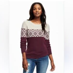 NWT Old Navy Fair Isle Sweater Size Small